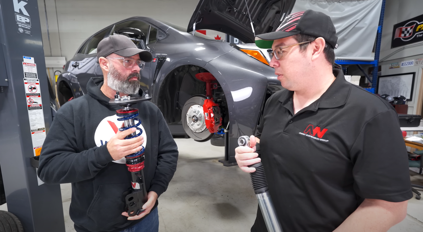 Speed Academy Spec Annex Suspension ClubSpec Pro 2023+ Toyota GR Corolla ClubSpec Pro 2022 Toyota GR Corolla coilovers are track and real world proven.  Annex Suspension believes that performance and comfort can go hand in hand and it influences all aspects of our product design. 