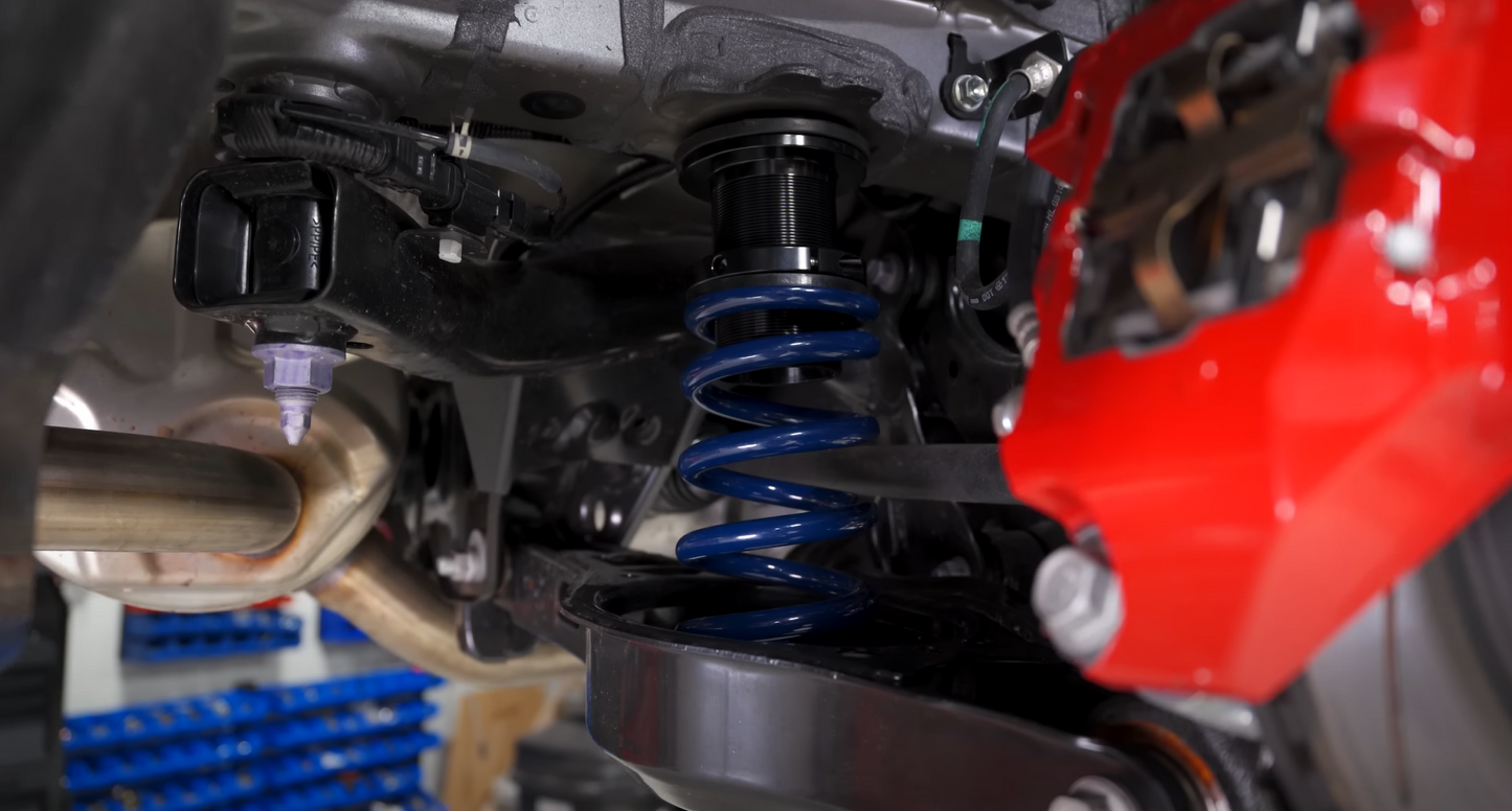 Speed Academy Spec Annex Suspension ClubSpec Pro 2023+ Toyota GR Corolla ClubSpec Pro 2022 Toyota GR Corolla coilovers are track and real world proven.  Annex Suspension believes that performance and comfort can go hand in hand and it influences all aspects of our product design. 